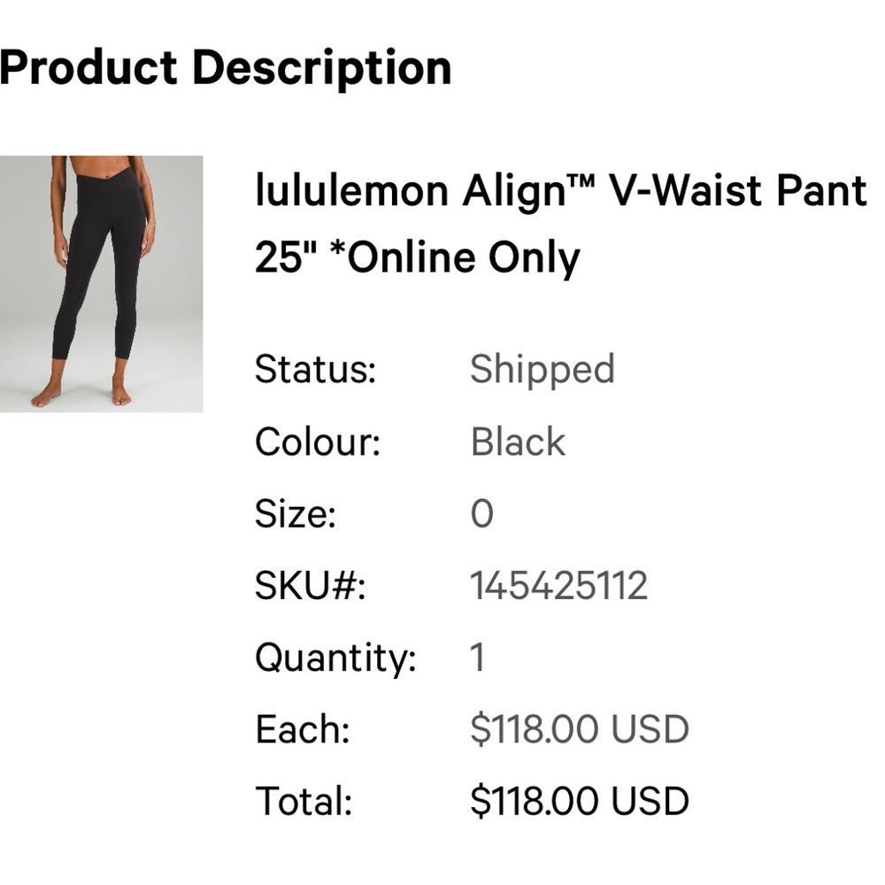 lululemon AlignV-Waist Pant